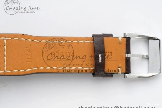 MIROTIME 0423 Pilot Chrono SS AZF 1:1 Best Edition Blue Dial on Brown Leather Strap A TimelessDesign 7060